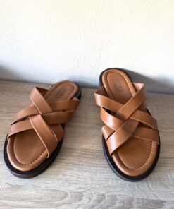 OG Multi Cross Strap Slide Sandal | Brown