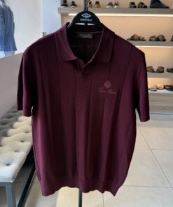 Oxblood Stripped Imprints L. Piana Knitwear