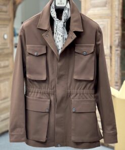 Iconic Coffee Brown High End Safari Jacket