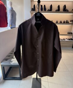 Straight Collared Fit %100 Linen Shirt