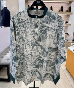 Royalty Green Tainted %100 Linen Shirt