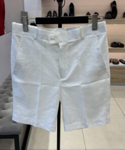 Smart Linen Shorts- Cream White